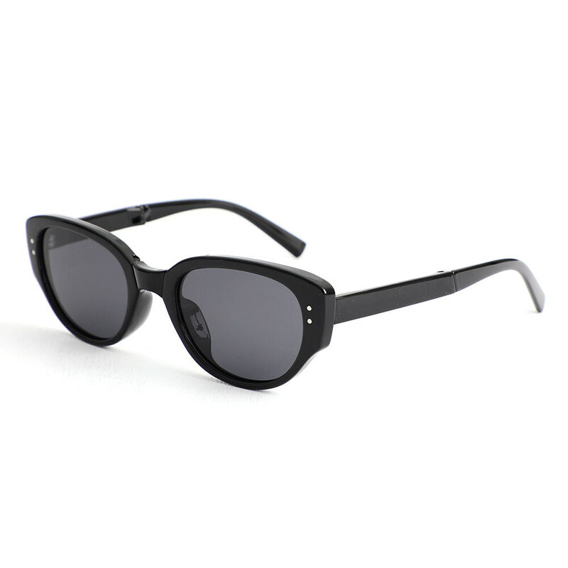 Lorraine Cat Eye Black Sunglasses
