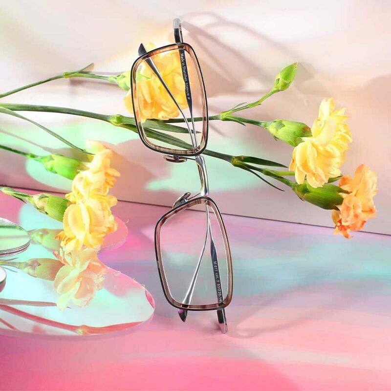 Lunettes de Vue Chester Rectangle Gris