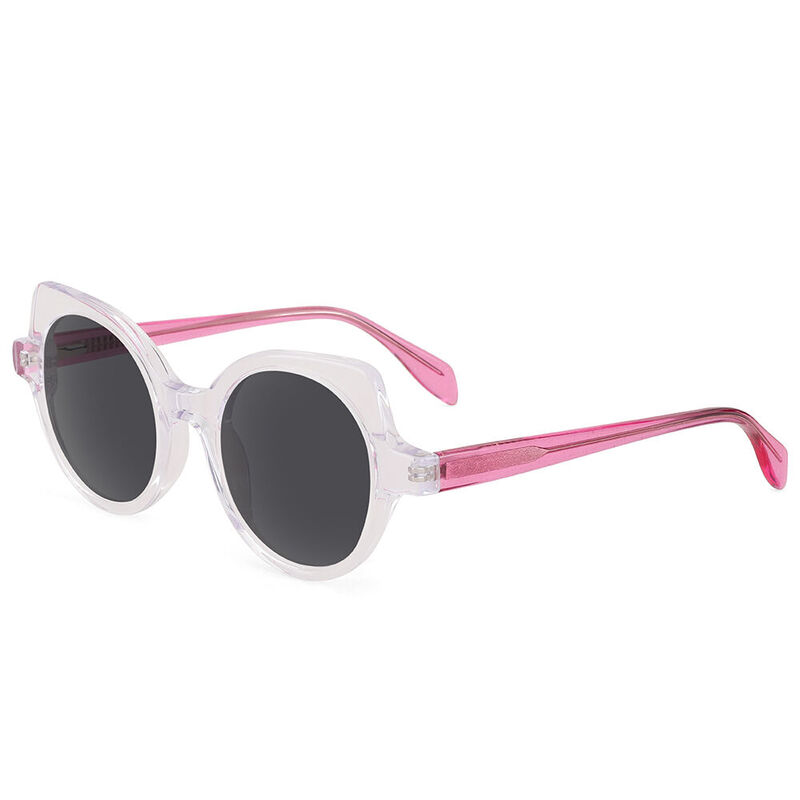 Honnie Cat Eye Transparent/Pink, Sunglasses