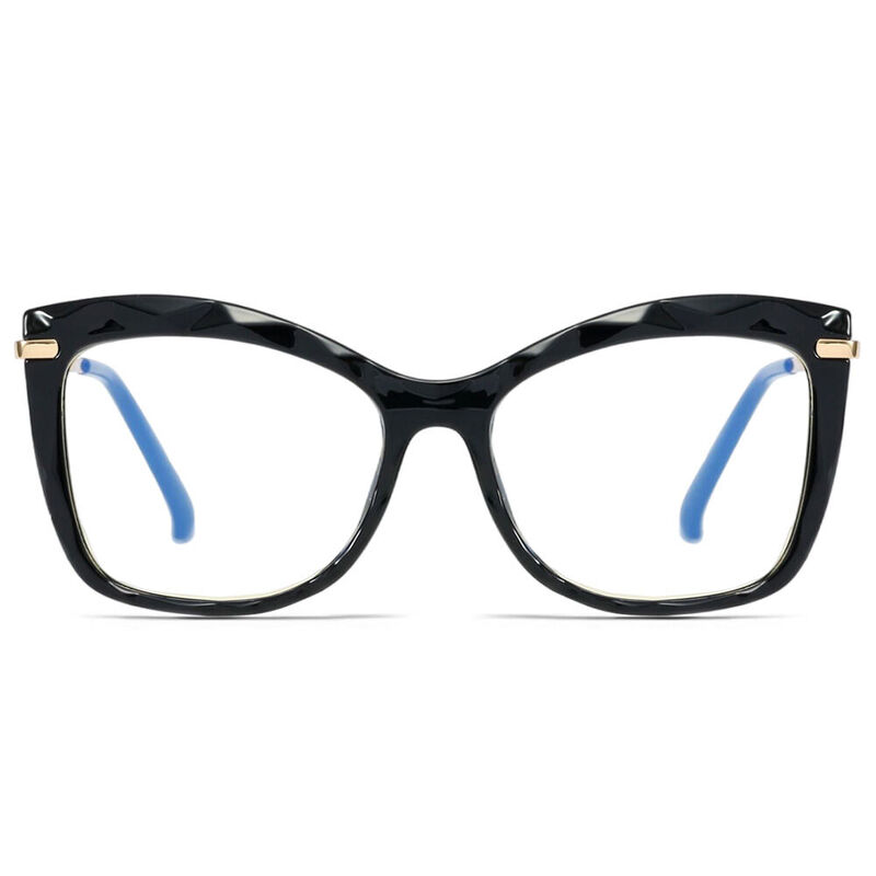 Adino Cat Eye Black Glasses
