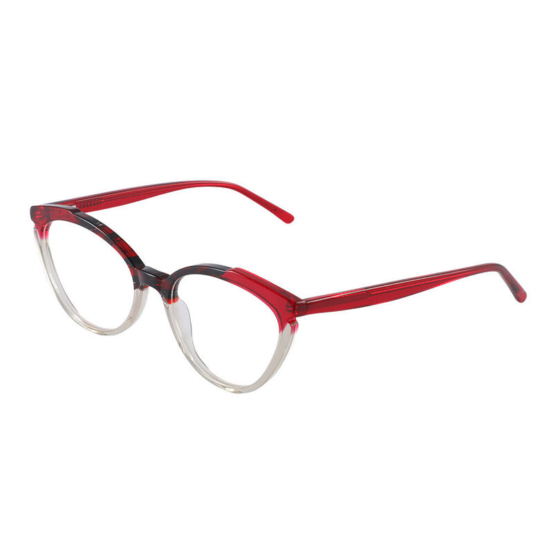 Ivan Cat Eye Red Glasses
