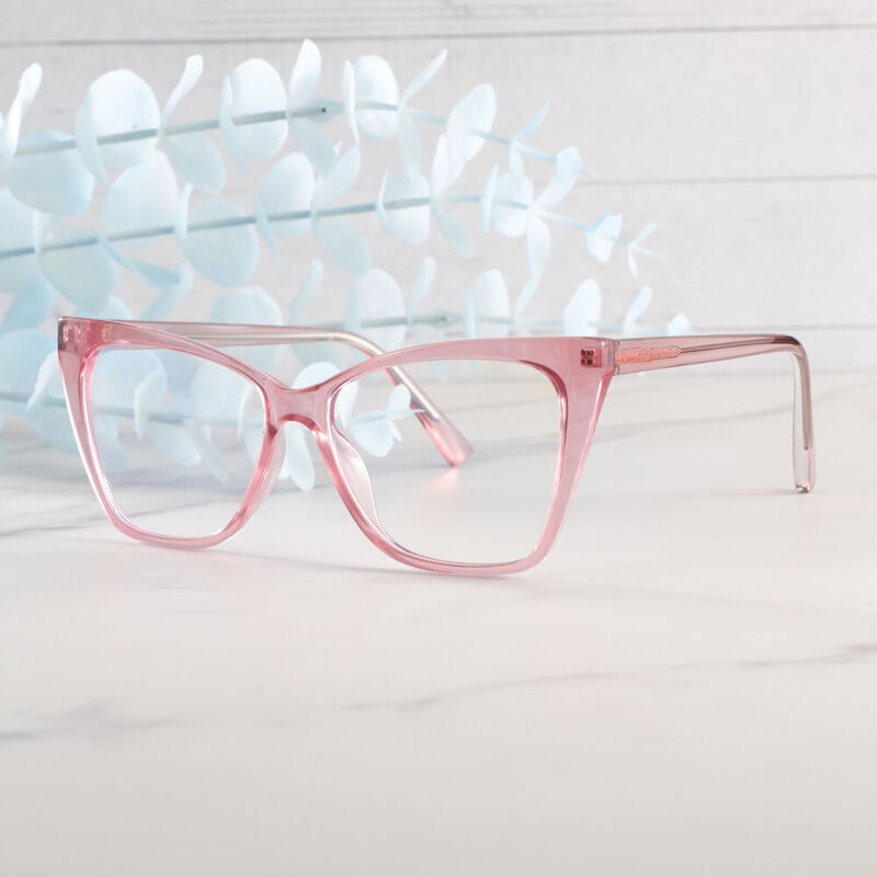 Beckett Cat Eye Pink Glasses