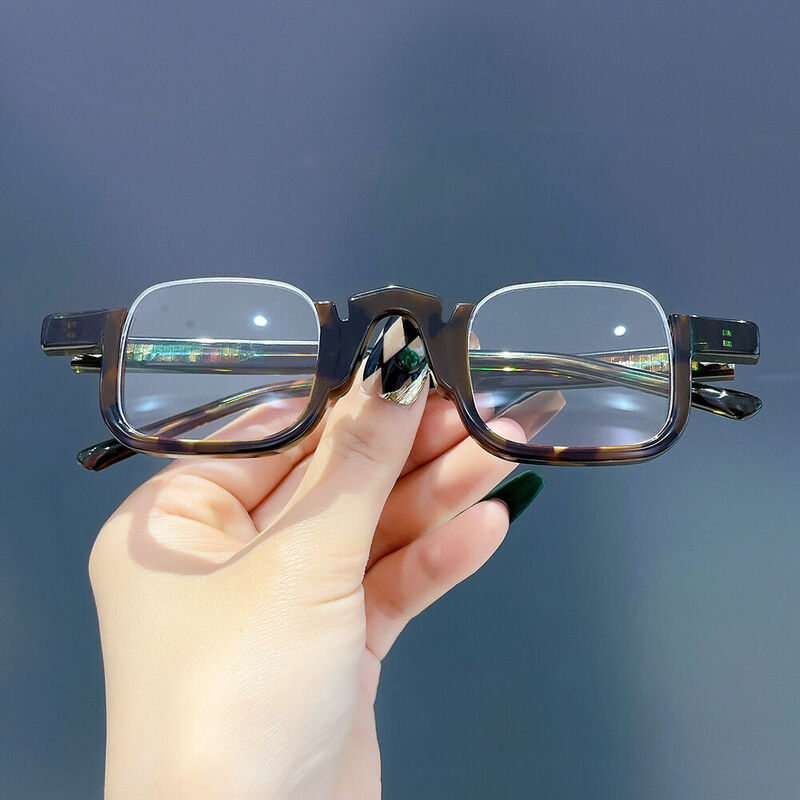 Hira Square Tortoise Glasses