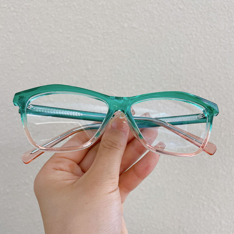 Elsiea Cat Eye Green Glasses