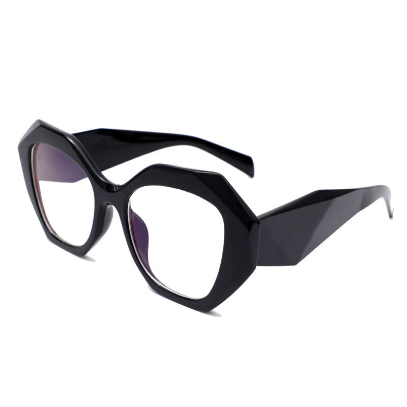 Sebasta Geometric Black Glasses