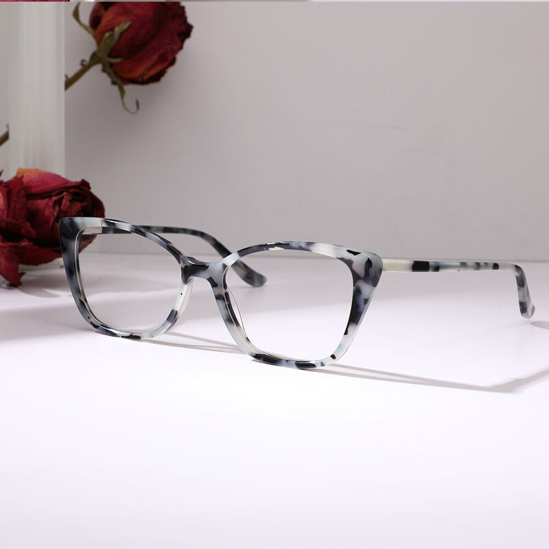 Peggy Cat Eye Gray Glasses