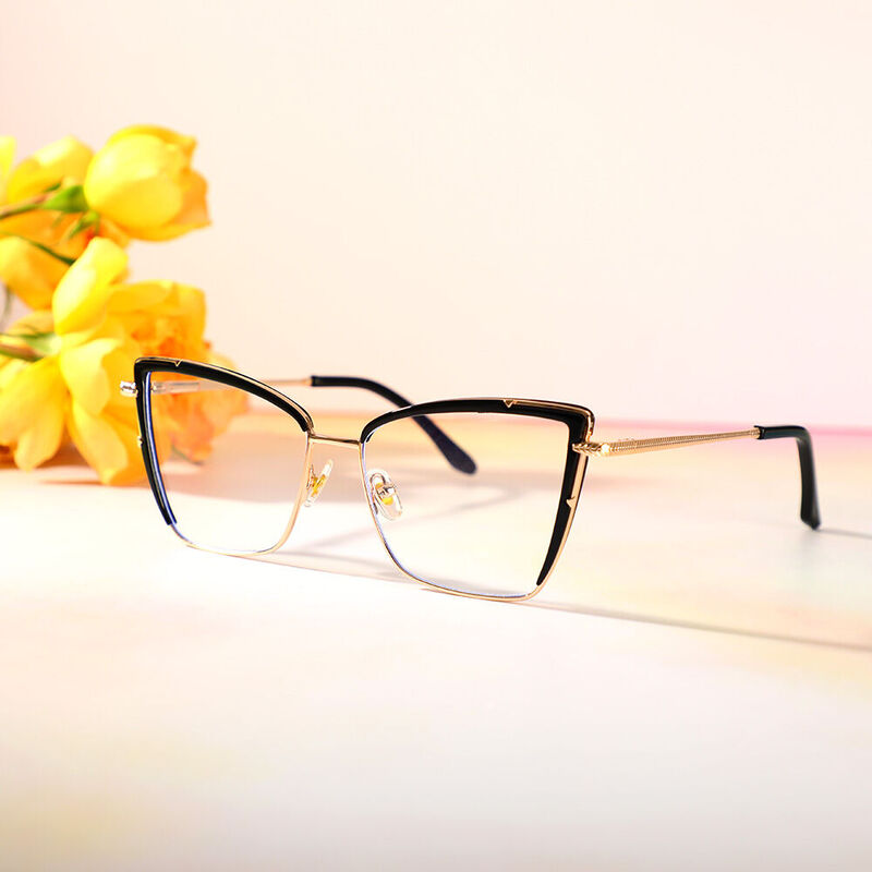 Occhiali da Vista  Burke Cat Eye Nero