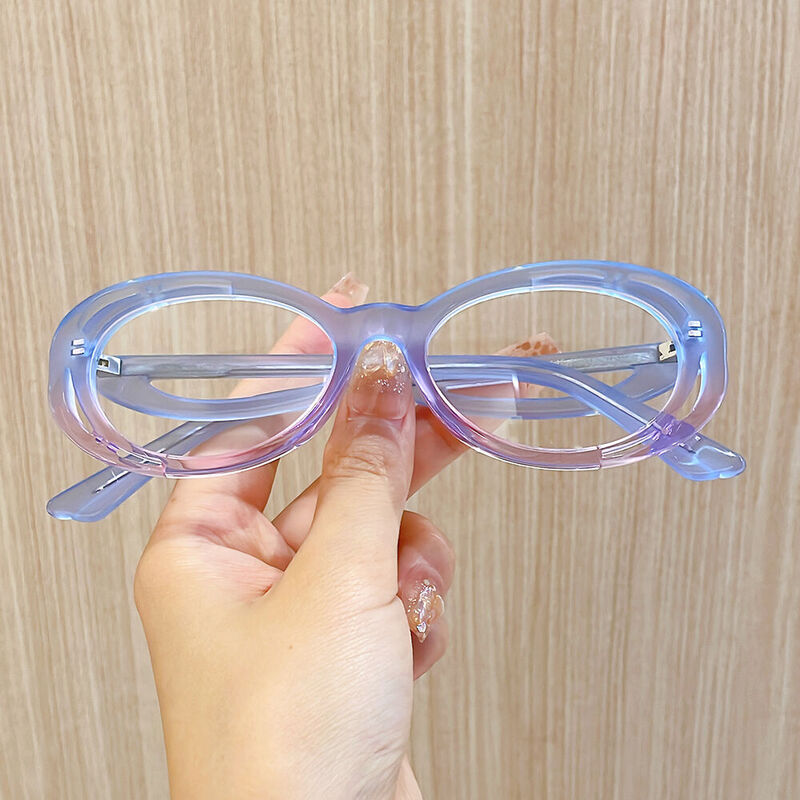 Cumberl Ovale Blaue Brille