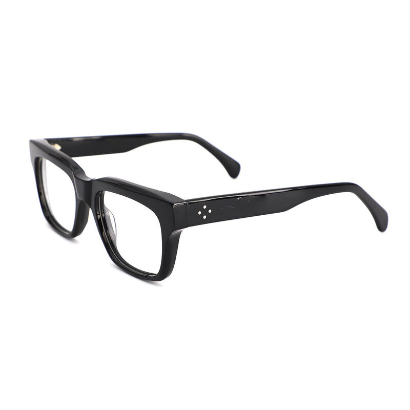 Olga Square Black Glasses
