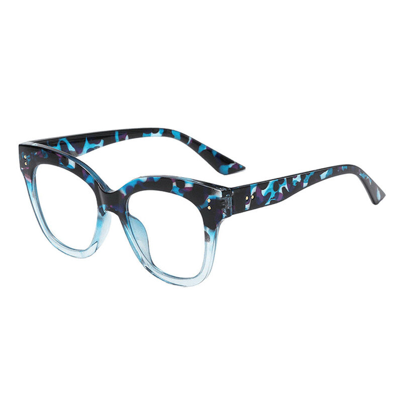 Lunettes de Vue Augustine Carré Bleu