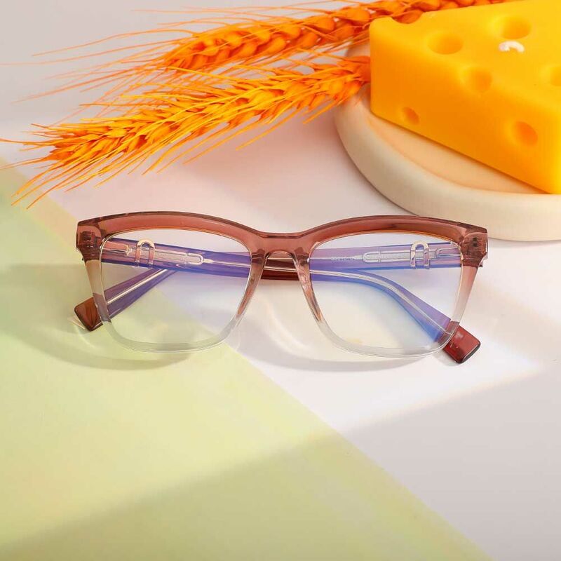 Lunettes de Vue Alice Carré Marron