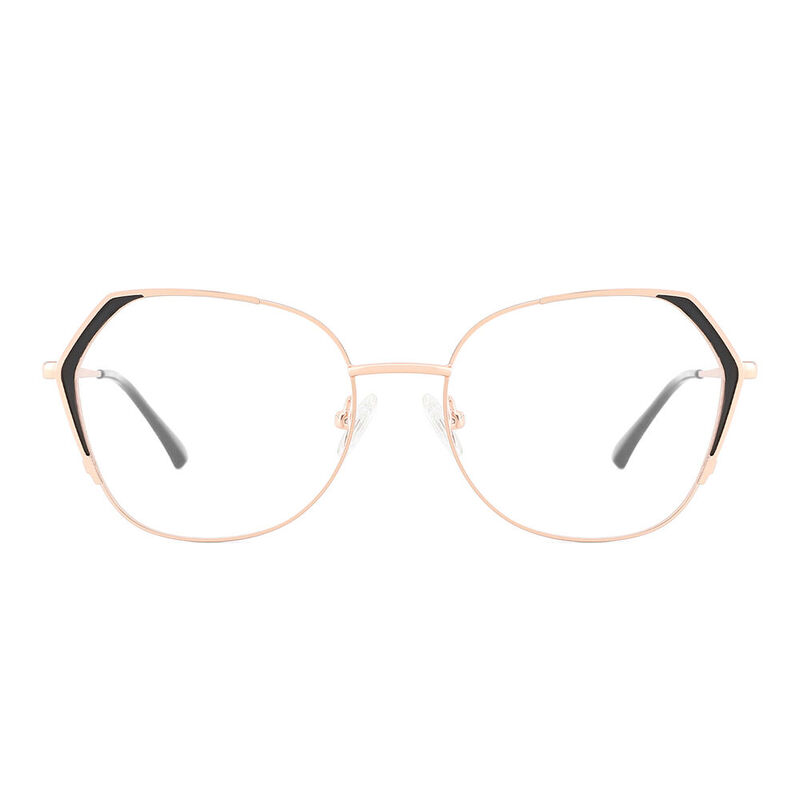 Freda Geometric Black Glasses