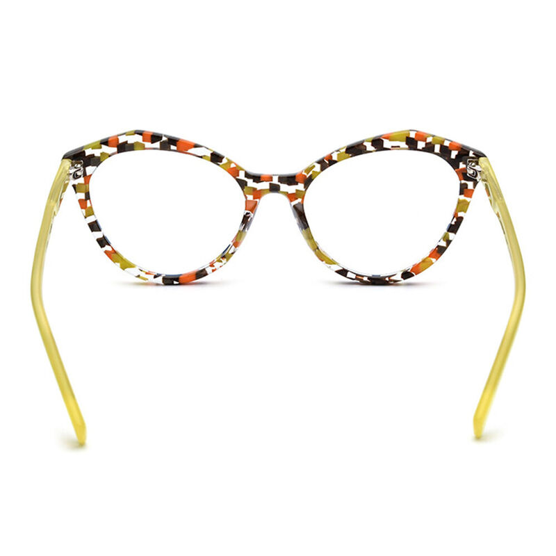 Latarsha Cat Eye Orange Glasses