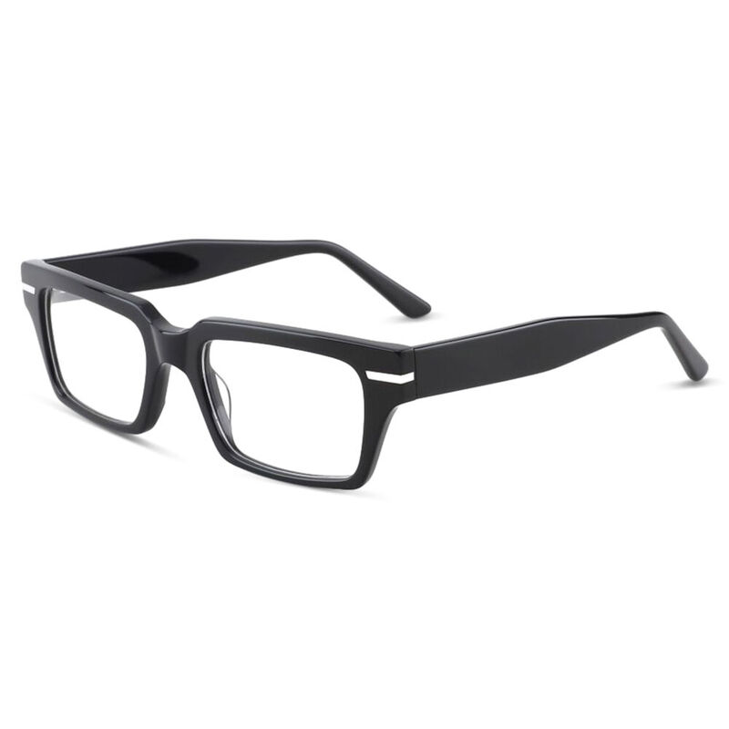 Tierney Rectangle Black Glasses