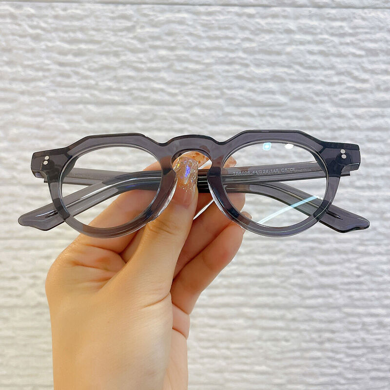 Susvn Round Gray Glasses