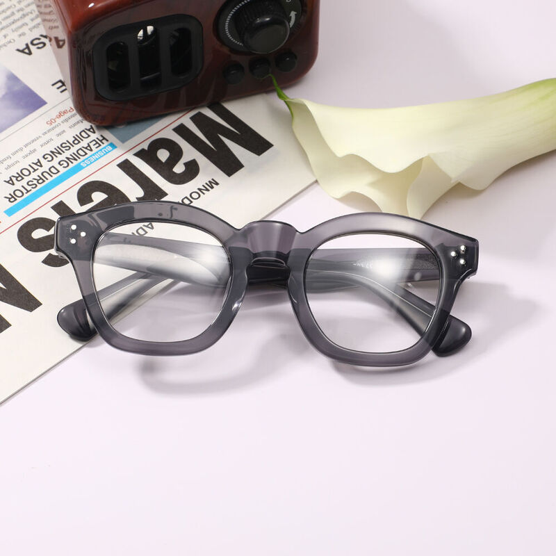 Taiad Square Gray Glasses