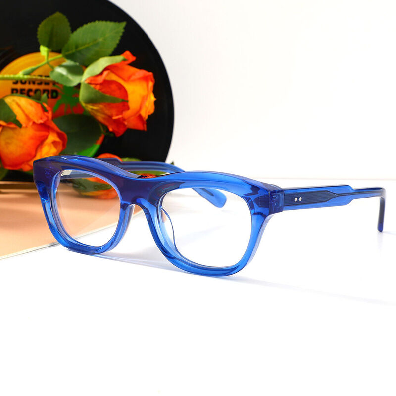 Raleign Quadratische Blaue Brille