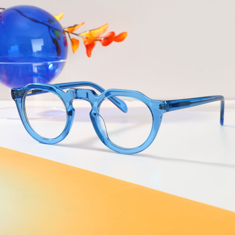 Toland Runde Blaue Brille
