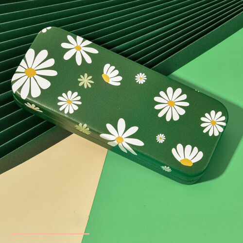 Pequeña margarita Verdes Estuche para gafas