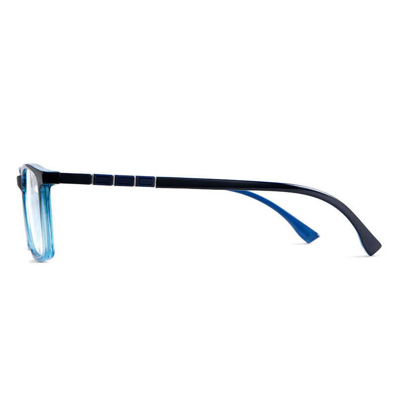 Graddie Rectangle Blue Glasses