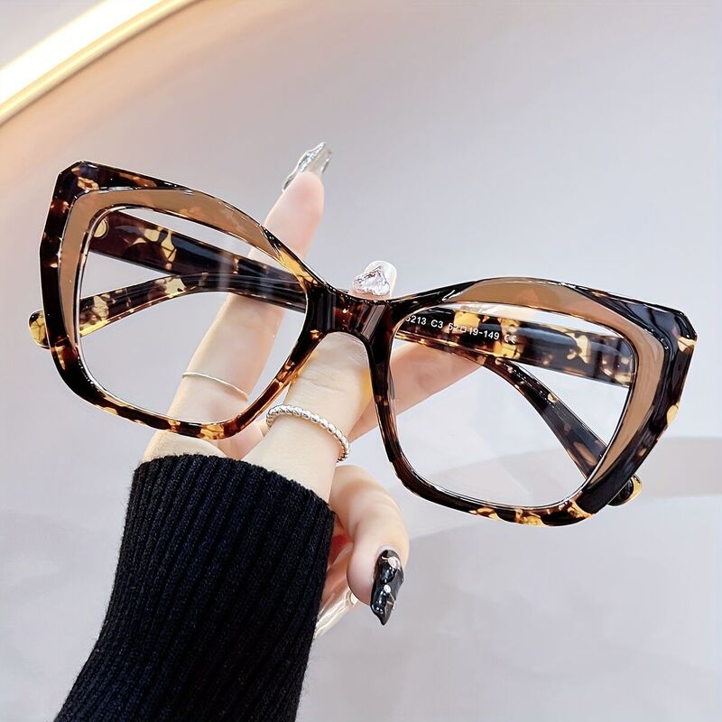 Steele Cat Eye Brown Glasses