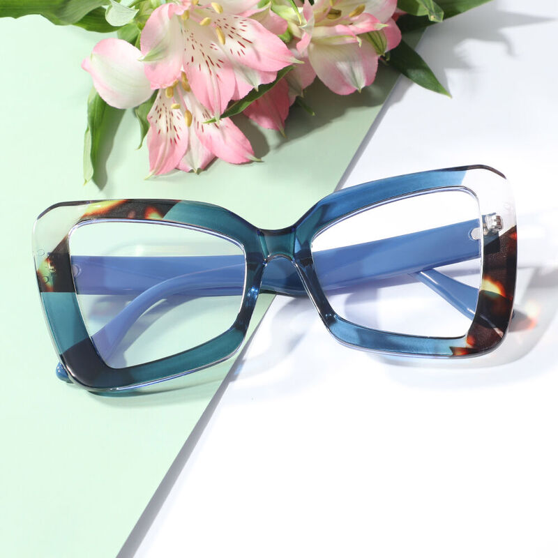 Rilap Cat Eye Blue Glasses