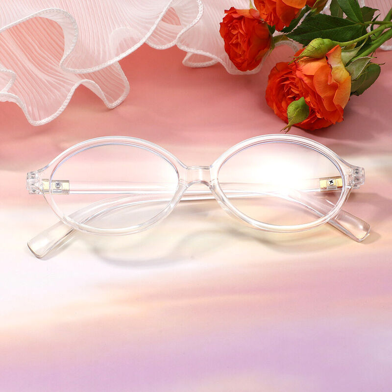 Danni Oval Clear Glasses