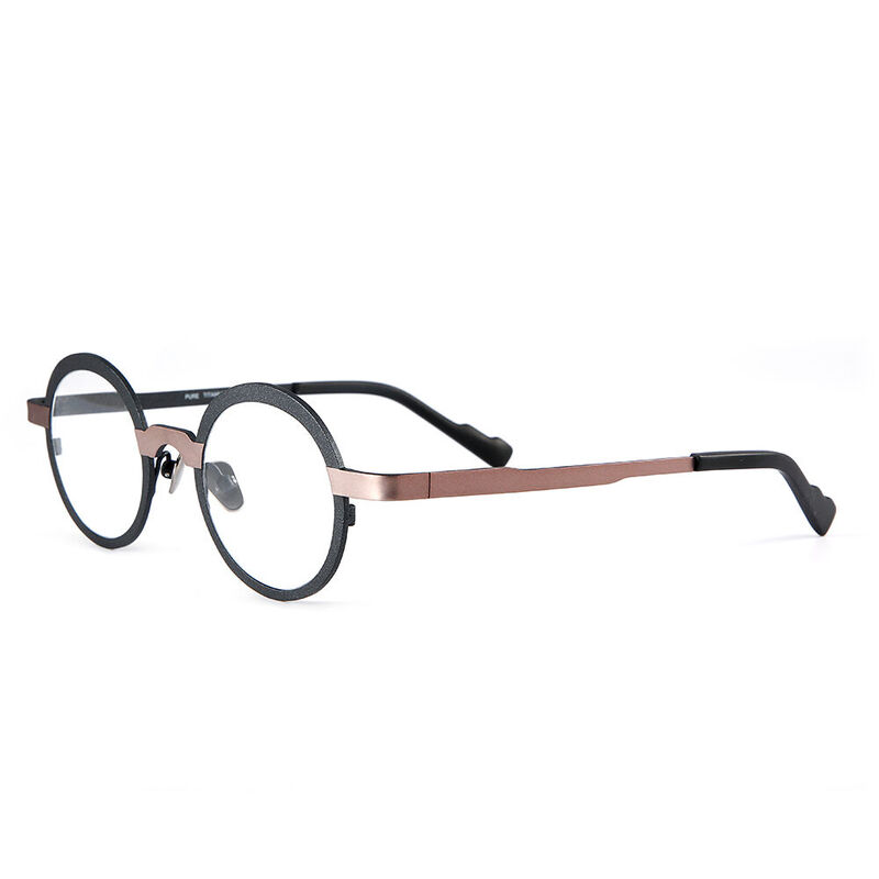 Machinist Round Beige Glasses