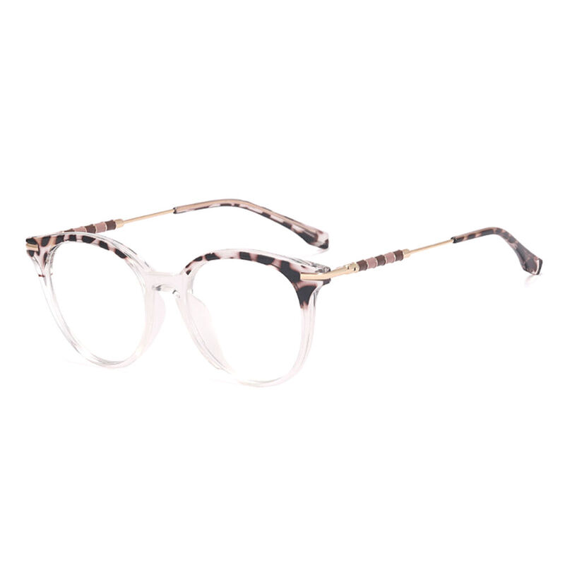 Glimmer Round Leopard Glasses