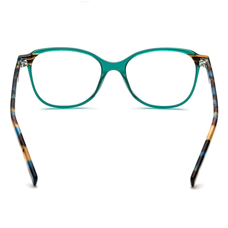 Wilmot Oval Green Glasses