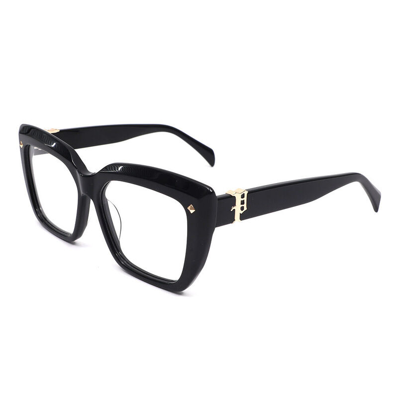Bensi Cat Eye Schwarze Brille
