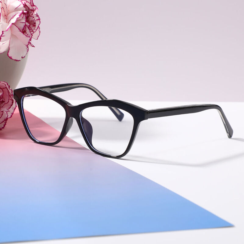 Elsiea Cat Eye Black Glasses