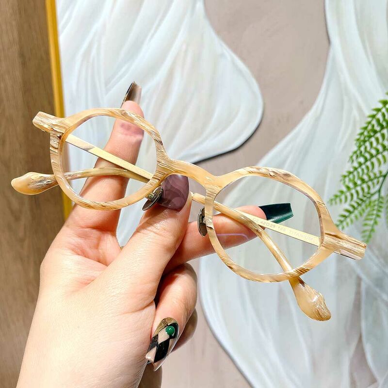Payne Geometric Orange Glasses