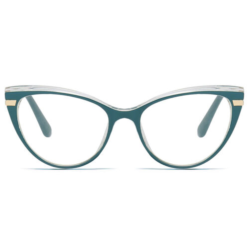 Calanthe Cat Eye Green Glasses