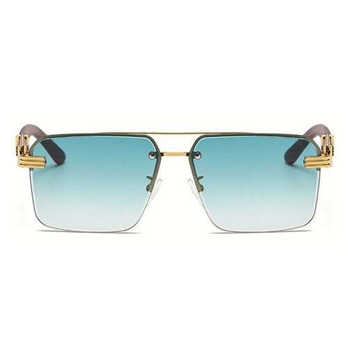 Sonia Aviator Green Sunglasses - Aoolia.com