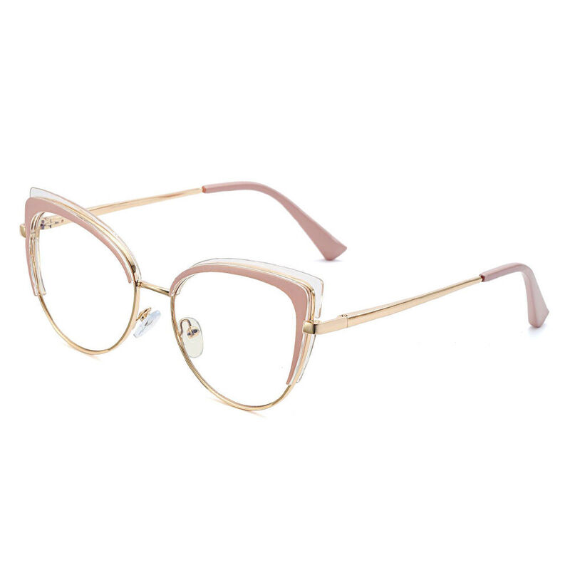 Abrina Cat Eye Pink Glasses