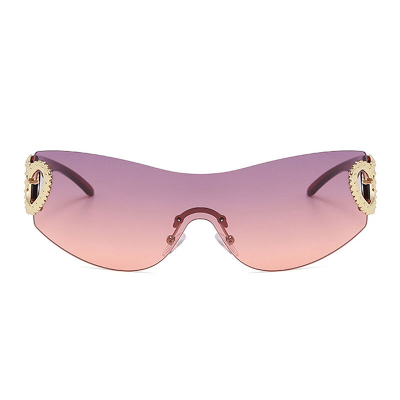 Delaware Oval Pink Sunglasses