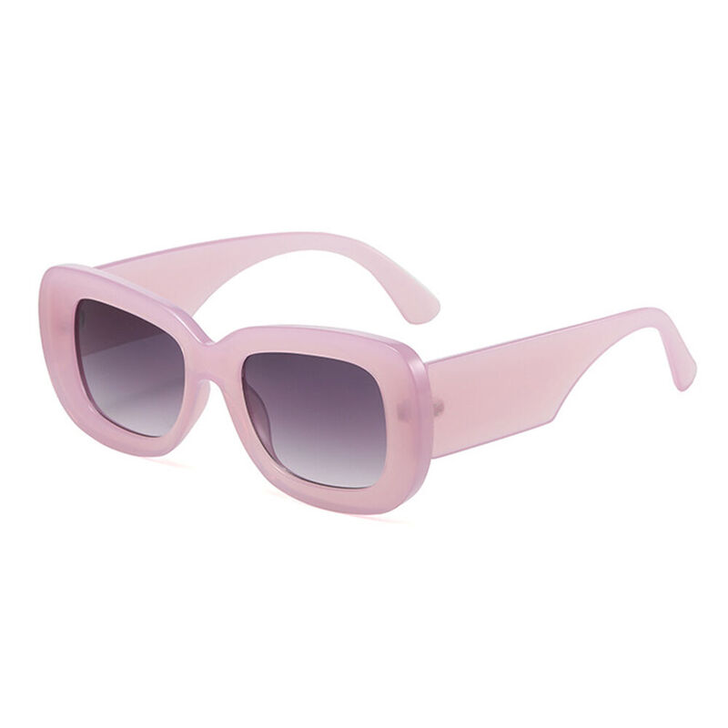 Swan Oval Pink Sunglasses