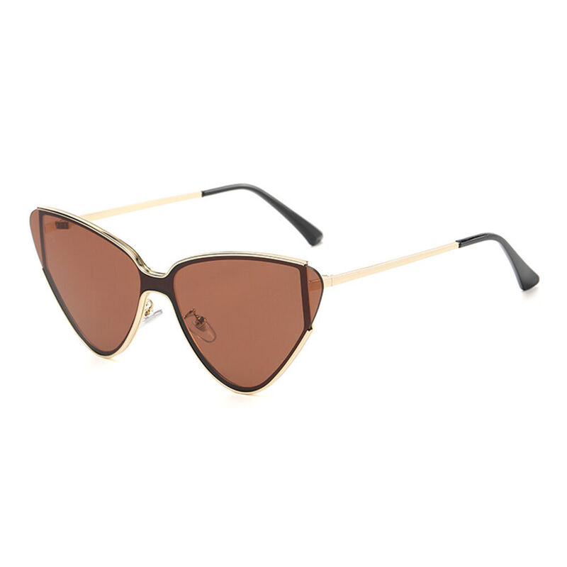 Pixie Cat Eye Brown Sunglasses