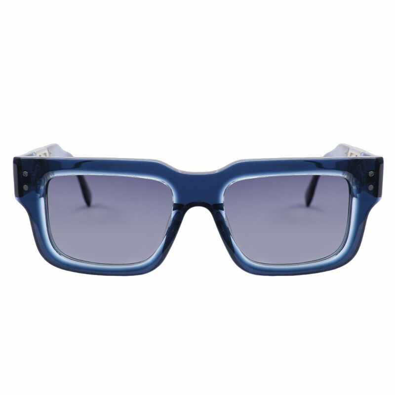 Fidelia Rectangle Blue Sunglasses