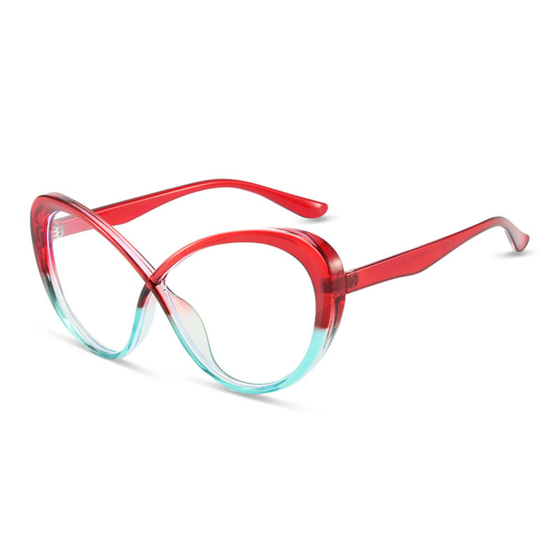 Reece Cat Eye Red Glasses
