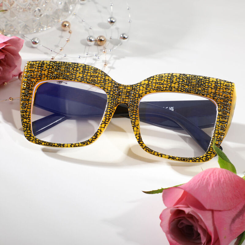 Beaufort Cat Eye Yellow Glasses