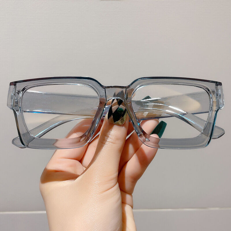 Coral Square Clear Glasses