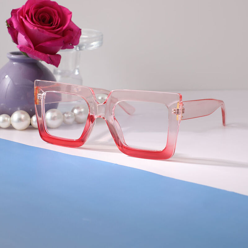 Quie Square Purple Glasses