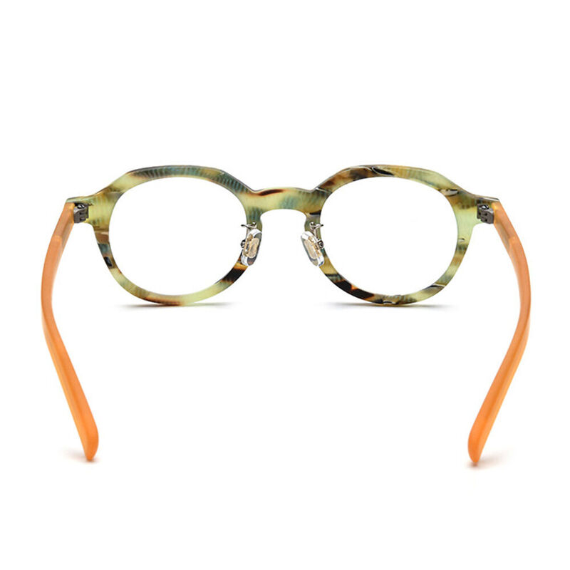 Faire Round Green Glasses