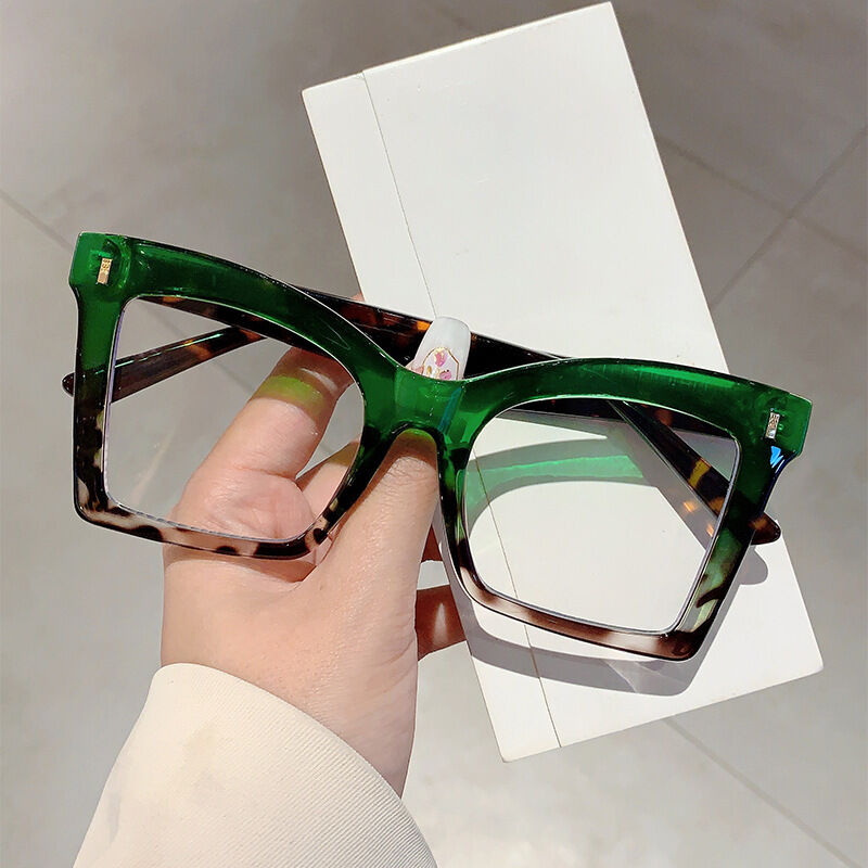 Sami Cat Eye Green Glasses