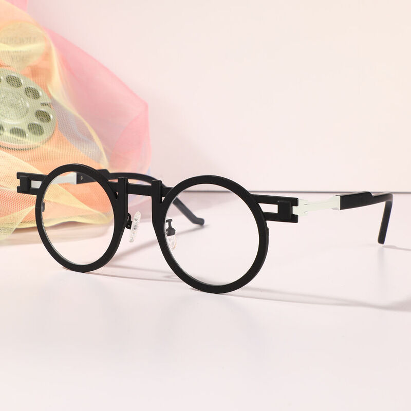 Beck Round Black Glasses