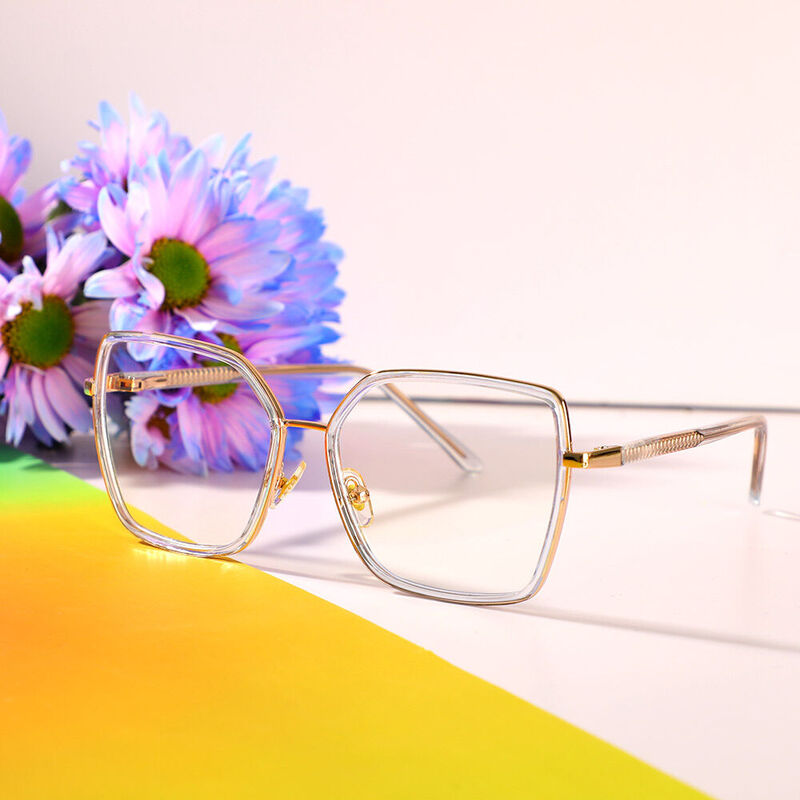 Hemingwe Geometric Blue Glasses