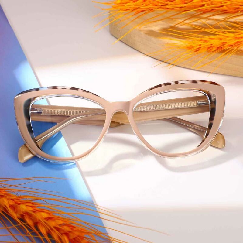 Rockefelle Cat Eye Gray Glasses