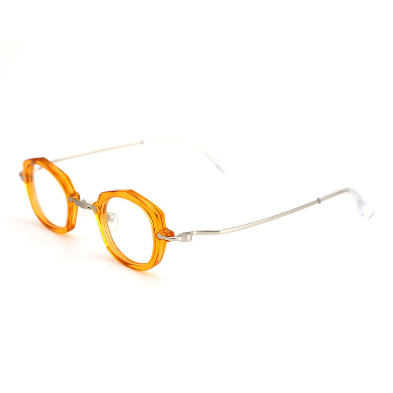 Simon Oval Yellow Glasses